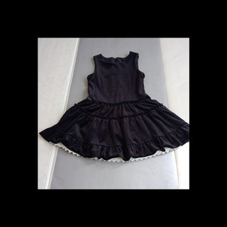 女児　１３０　フォーマル　ジャンパースカート　黒