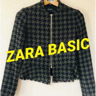 ツイードジャケット ノーカラージャケット　Zara basic