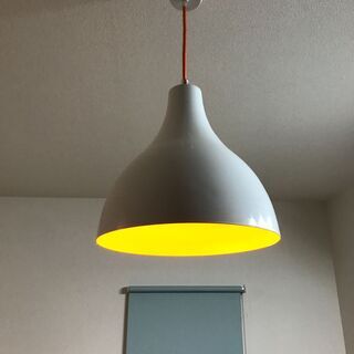 LED照明　ペンダントライト ホーロー 6畳用　オレンジ　LED...