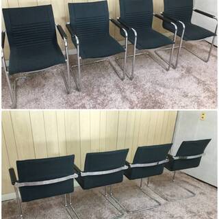 OKAMURA オカムラ家具 セット オフィステーブル ダイニングテーブル チェア4脚セット ダイニングセット 会議テーブル