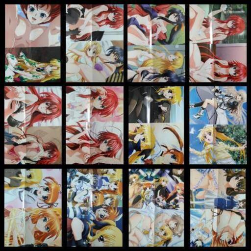 ハイスクールD×D 魔法少女リリカルなのは 折りたたみピンナップポスター切抜まとめ売り