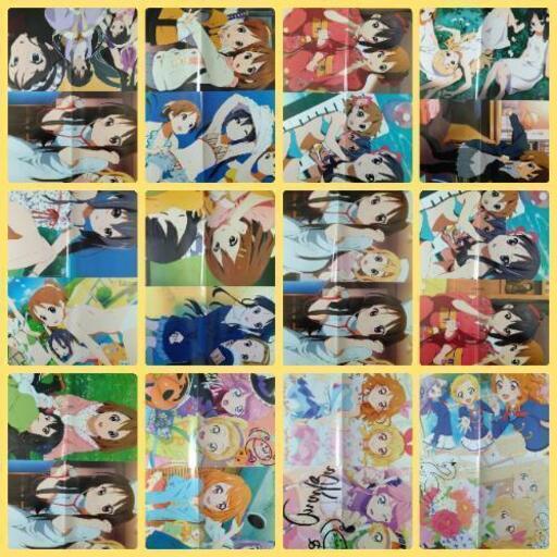 けいおん(K-ON!) アイカツ ゲゲゲの鬼太郎 折りたたみアニメピンナップポスター まとめ売り