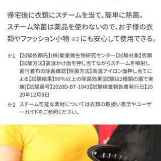 スチームの力で除菌　衣類スチーマー　アイロンSteamOne Minilys