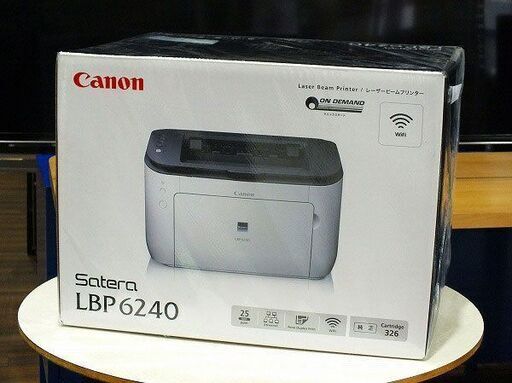 【苫小牧バナナ】開封未使用品◇Canon/キャノン satera モノクロレーザービームプリンター LBP6240 無線/有線LAN対応♪