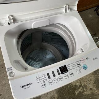 F1813 ハイセンス 洗濯機 4.5㎏ 2019年