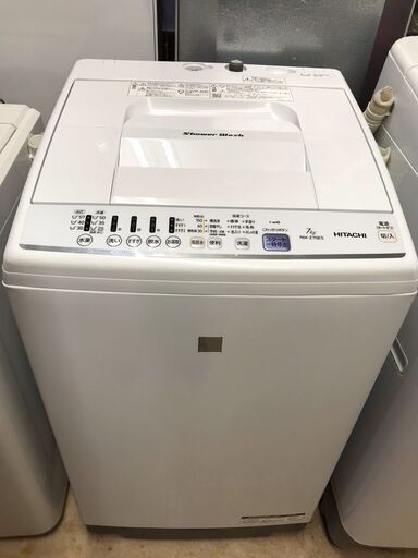 新同品！！！　汚れ落ちＮＯ１　シャワー浸透洗浄！！！　日立　７ｋ洗濯機　３５，０００円（税込）