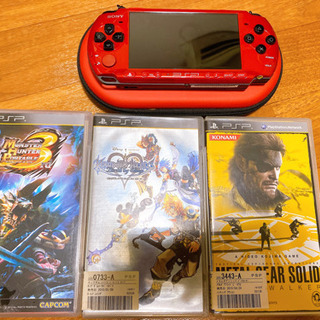 PSP3000限定色✨(赤＆黒) ソフト3本セット❗️