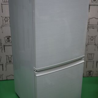 美品 18年製 SHARP シャープ 冷蔵庫 SJ-D14D-W 137L 幅48cm つけかえ