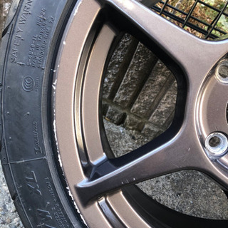 P1レーシング4H 4穴 PCD114.3 16インチ 7J オフセット43 NS-2R 205/45R16 2本　コルトラリーアート インテグラ　シルビア　z27ag s13 