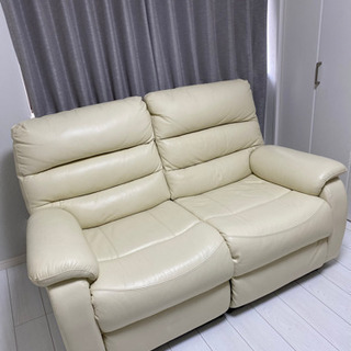 他サイトで売れました①ニトリ　リクライニングソファ　ソファカバーセット
