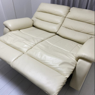 他サイトで売れました①ニトリ　リクライニングソファ　ソファカバーセット