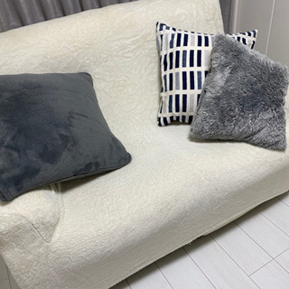 他サイトで売れました②ニトリ　リクライニングソファ　ソファカバーセット