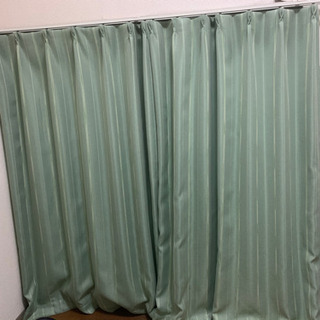 緑のカーテン　100×178cm 2枚組