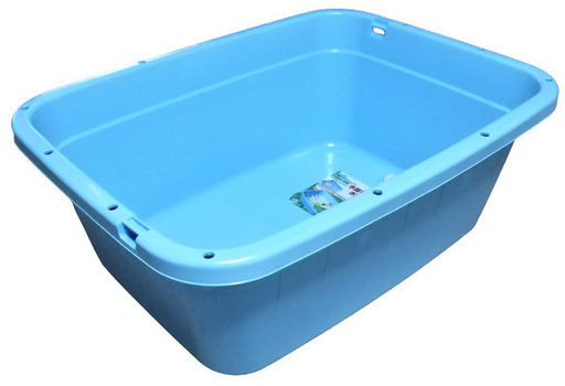 未使用品★即日お渡し可能★角型タライジャンボ 80L【TONBO トンボ】水抜栓付 ブルー 野菜入れ 桶