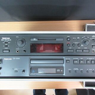 業務用CDデッキMDデッキセット　 TASCAM CD-200　...