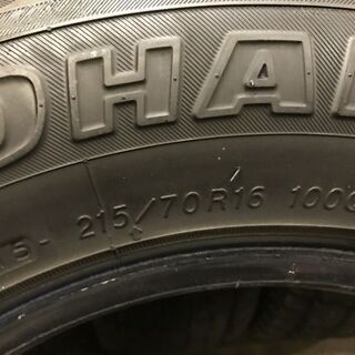 YOKOHAMA GEOLANDAR i/T-S 215/70R16 16インチ スタッドレス 4本 2015年製 バリ溝 デリカD:5 クルーガー RAV4等　(VTJ282) クレジットカード QR決済可能