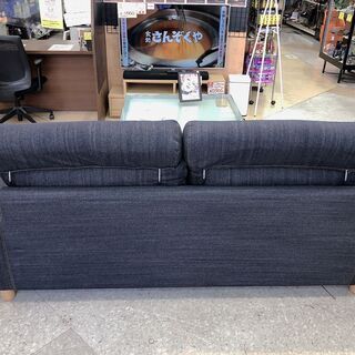 無印良品  (nuji)デニムソファ 2.5シーター ワイドアーム ダウンフェザーポケットクッション 