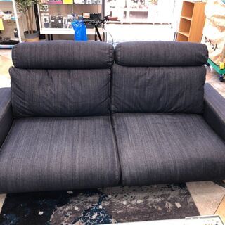 無印良品  (nuji)デニムソファ 2.5シーター ワイドアーム ダウンフェザーポケットクッション 