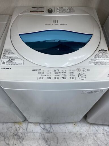 東芝 5ｋ 洗濯機 AW-5G5 2017年 Q059