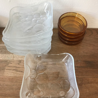 レトロ　ガラス　食器　セット