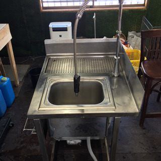 a-25 厨房設備 洗い物シンク台付き 流し台 ステンレス ジャンク