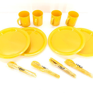 未使用 アウトドア 食器セット プラスチックキャンプ レジャーに Ken 鬼無の食器 その他 の中古あげます 譲ります ジモティーで不用品の処分