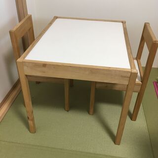 子ども用の机と椅子セットIKEA