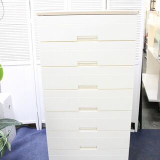 収納家具 R2617) TENMA 中古天馬フィッツ7段プラスチックチェスト 