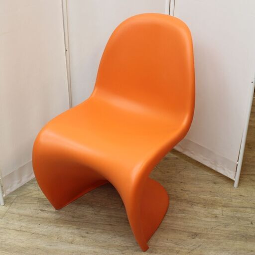 店R548) Vitra ヴィトラ Verner Panton ヴェルナー ヴァーナー・パントン Panton Chair パントンチェア タンジェリン 椅子 正規品