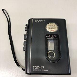 値下げ★中古★SONY　ソニー　カセットプレーヤー　黒　TCM-...