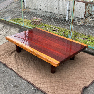 【ネット決済】摂津市/無垢材 座卓 木製 ちゃぶ台 机 家具