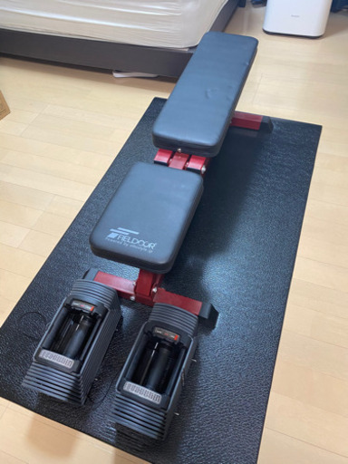 インクラインベンチ、ダンベル26kg×2個セット - 埼玉県のスポーツ