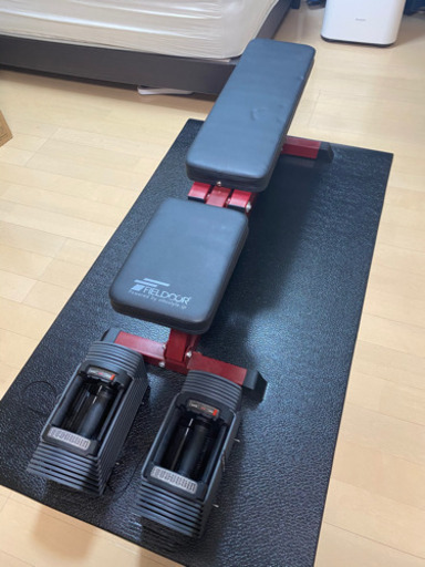 インクラインベンチ、ダンベル26kg×2個セット