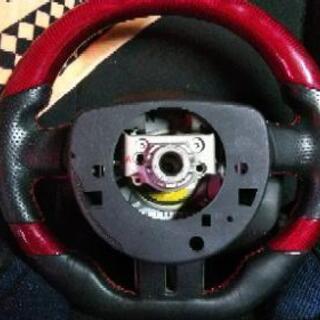 REAL製86&BRZ(前期)ﾚｯﾄﾞｶｰﾎﾞﾝｽﾃｱﾘﾝｸﾞ(ｴｱﾊﾞｯｸ付き)