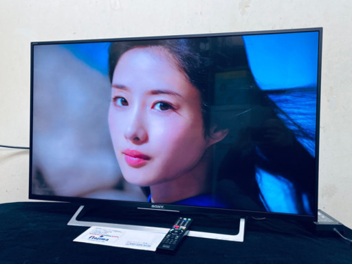 ソニー SONY 43V型 2017 KJ-43X8000E 液晶テレビ 動作確認済み美品 1ヶ所キズ有り