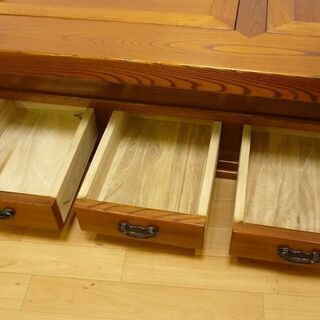 無垢 けやき/ケヤキ/欅材 長火鉢 四尺 和家具 囲炉裏 座敷机 座卓　/SR2F