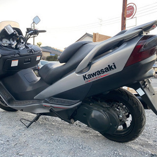 カワサキ  エプシロン250  激安ビックスクーター！ 自賠責付き♪ 走行テスト済み 関東圏内即日配送可能です！