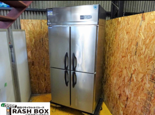 (H179-3)大和冷機 ダイワ 業務用 4ドア 縦型 冷凍冷蔵庫 1凍3蔵 2014年製 331YS1-PL-EC W900D650H1910 100V 中古 厨房