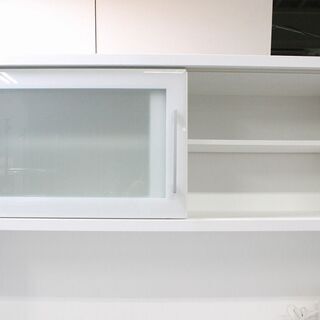 R2624) NITORI 中古ニトリ　キッチンボード(キュリー2 120KB WH) 2017年製! 食器棚 店頭取引大歓迎♪