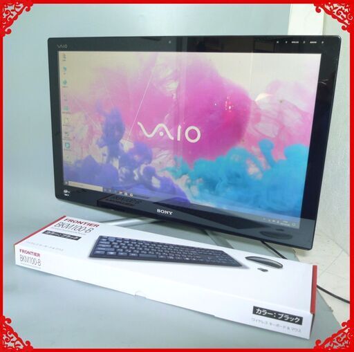 送料無料 テレビ タッチ可 中古良品 一体型PC 24型 SVL24148CJB 4コア 第3世代Core i7 8GB 3TB BD-RE 無線 カメラ Bluetooth Win10 Office