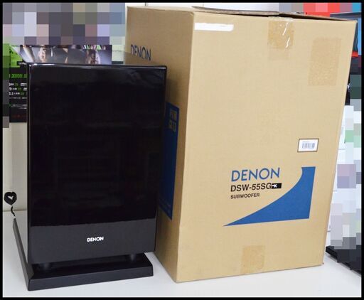 展示品 DENON DSW-55SG サブウーファー ブラック デノン