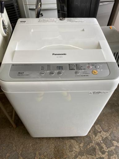 万代店　美品★中古☆ Panasonic 5kg 清潔にする3つの槽洗浄機能!! 洗濯機【NA-F50B10】