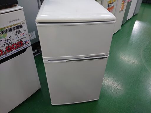 【店舗同時販売中】2014年製　ノジマ　2ドア直冷式冷凍冷蔵庫　ET－R0901W　88L【店頭ご来店購入限定】
