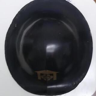 骨董『 備中岡田藩 伊東家重臣 庵木瓜紋入り饅頭型陣笠 』