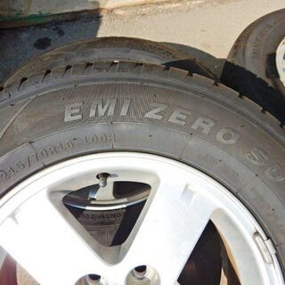 デリカD5 タイヤ山あり 215/70R16 純正アルミ4本セット 近場無料配達
