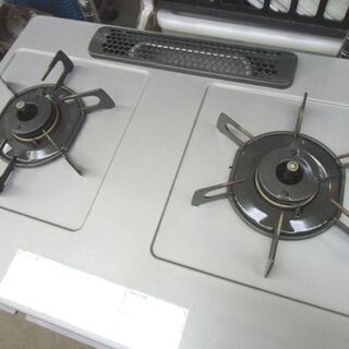 札幌 幅59.5㎝ 都市ガスコンロ ハーマン LG2255R G55SVR 2013年製 12A