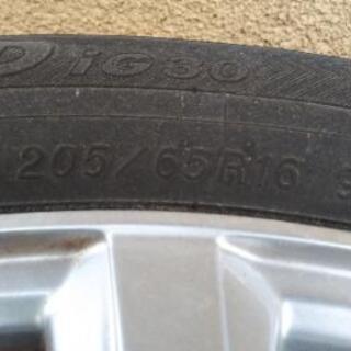 タイヤ、ホイール 205/65R16、5穴アルファードなどに