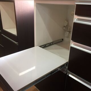【愛品館市原店】松田家具 スライド扉キッチンボード 【管理IKB006677-003】