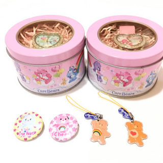 Care Bears ケアベア　缶ケース入り　腕時計　缶バッジ　...