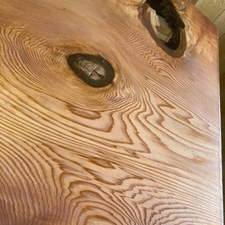 貴重品  屋久杉 天板 全長 211 幅120～92 板厚6.8㎝